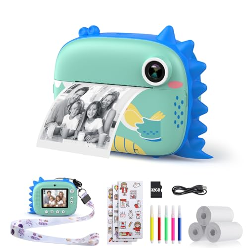 Máquina Fotográfica Instantânea HIMONT (Preto - Li-Po 800 mAh) Hiievpu - Câmeras digitais - instantânea, li-po 800 mAh