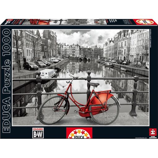 Puzzle 2D JUMBO Amsterdam (Idade Mínima: 12 Anos - 1000 Peças) EDUCA - Quebra-cabeças de encaixar - puzzle, jumbo, amsterdam, idade mínima, 1000 peças