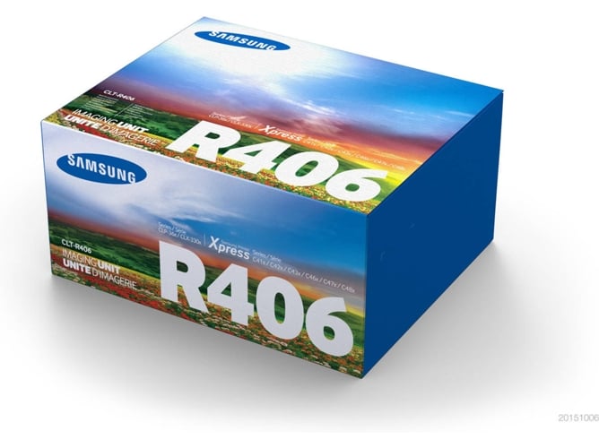 Toner SAMSUNG Clt-R406 2000 pág. Preto (CLTR406SU) SAMSUNG - Tambores de impressora e kits de tambor - 2000 páginas, laser, preto, samsung