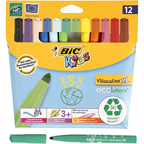 Canetas de Feltro BI C 4-0120136 (Multicor - 0.5 mm) BIC - Canetas - feltro, 0.5 mm, multicor, tinta à base de água