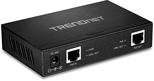 Multiplicador de Rede TRENDNET TPE-E110 em Preto Trendnet - Redes - poe, 4 portas, gigabit ethernet, rj45