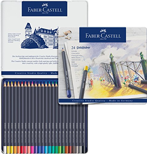 Lápis de Cor FABER-CASTELL 24 Gofaber (Multicor) Faber-Castell - Lápis - multicor, resistente à luz, pigmentado, afiável