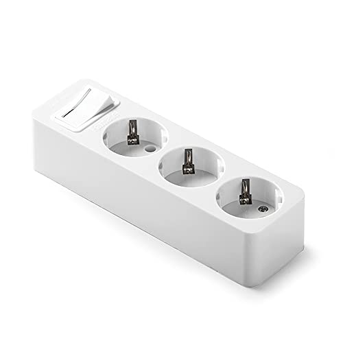 Extensão Elétrica FAMATEL 3 Tomas (16 A - 3680 W) Famatel - Fios e cabos elétricos - 16 A, 3680 w, 3 tomas, interruptor