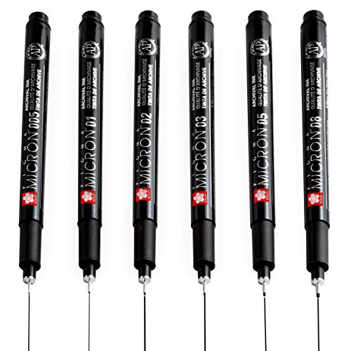 Canetas Fineliner SAKURA Pigma Micron (Multicor) Royal Talens - Canetas - pigma micron, multicor, 0,5mm, pigmentada