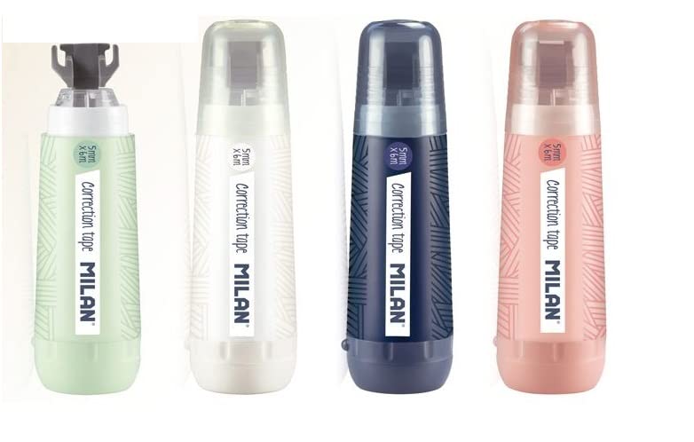 Fita Correctora MILAN (4 Unidades - Branco) FACTIS - Correção de fluídos, canetas e fitas - fita correctora, milan, branco, conjunto, 4 unidades