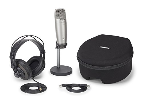 Microfone SAMSON TECHNOLOGIES C01U Pro Preto Samson - Microfones - usb, ergonômico, 3 metros, windows, mac os