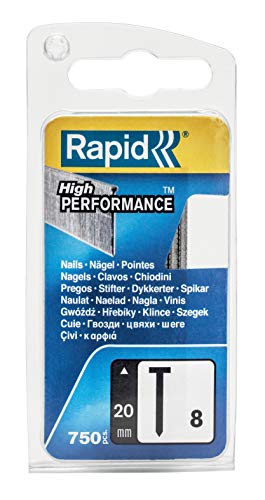 Rapid 40109534 40109534-Pin 8/20 Mm. G 0.75M Blister Prateado Rapid - Pregos - tamanho, 8/20 mm, blister, 750 peças