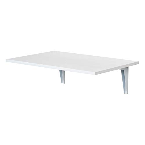 Mesa de Centro Dobrável Homcom | 60x40x1.5cm - Branco HOMCOM - Mesas dobráveis - dobrável, 60x40cm, branco