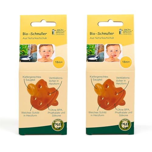 Chucha GRUENSPRECHT (18+ meses - Silicone) Gruenspecht - Cuidados com a higiene oral - silicone, natural, biodegradável, 18 meses