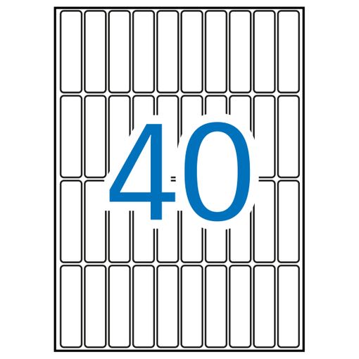 Etiqueta para Impressão APLI 1863 | Branco APLI - Papel de impressora e copiadora - branco, adesivo permanente, A5, 600 etiquetas
