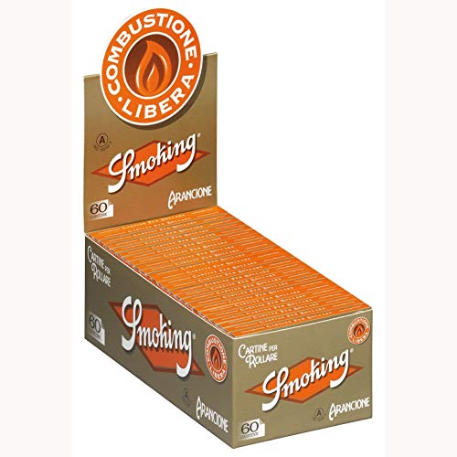 Papel de Ligar Curto 50 Unidades Laranja SMOKING Smoking Orange - Acessórios de fumar - papel de ligar, curto, laranja, smoking