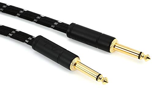 Cabo de Áudio JAM INDUSTRIES (Jack 6.3mm - 4.5 m - Preto) Fender - Cabos de áudio e vídeo - 4.5m, jack 6.3mm, cobre