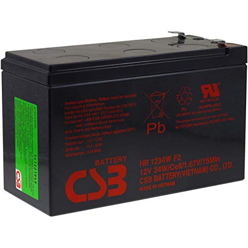 Bateria para Carro Elétrico CSB HR1234WF2 CSB - Baterias para ups - bateria, carro elétrico