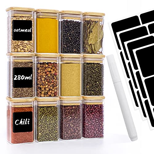 Caixa de Conservação WITOSSENT (Vidro - Transparente) Withosent - Recipientes de armazenamento de alimentos - 280ml, vidro transparente, tampa de borracha, visualização
