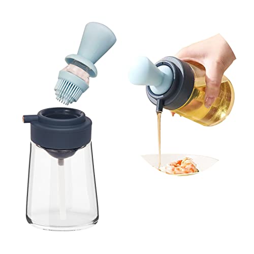 Dispensador de Óleo com Espátula Silicona 3 em 1 Cristal 350 Ml SIVAN 2022 S.L. - Dispensadores de óleo e vinagre - espátula, silicona, 350 ml