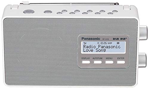 Rádio PANASONIC RF-D10EG-W Branco (Digital - FM/DAB - Pilhas e Corrente Água - 2 x 3 W) Panasonic - Radios - digital, fm/dab, pilhas, corrente água