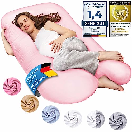 Almofada de Dormir Lateral Junior Xl Rosa SMOOTHY - Almofadas - poliéster, rosa, higiene pessoal