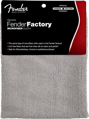 Pano para Instrumento Musical FENDER MCI-POL-FGR-01 Fender - Cuidados e limpeza de instrumentos de corda - microfibra, preto, cinzento, 54x6x12cm