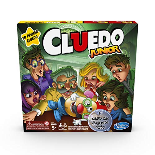 Juego CLUEDO Junior (Edad mínima recomendada: 6 años) Hasbro - Jogos - investigação, indícios, arma, móveis