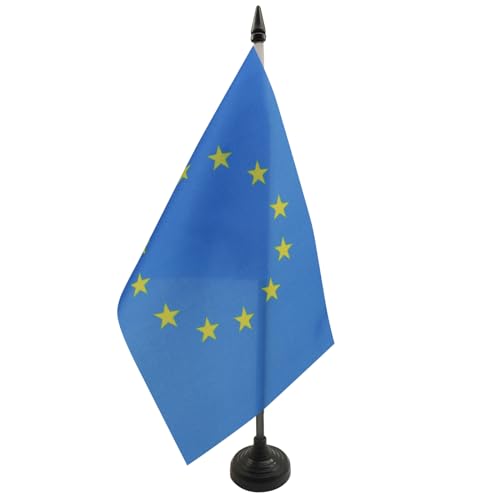 Bandeira Europa (21x14cm) Azul e Branco (Pauta e Livros) AZ FLAG - Bandeiras e cataventos - 21x14cm, poliéster, azul e branco