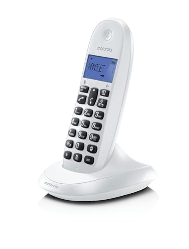 Telefone sem fio MOTOROLA C1001CB+ Branco Motorola - Telefones com fios - lcd, agenda 50 entradas, silenciamento, sintonizador fm