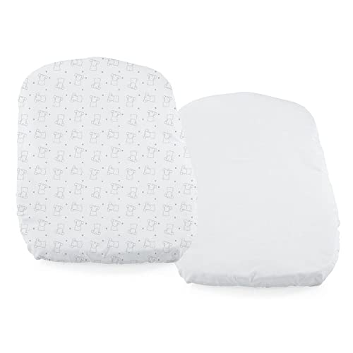 Conjunto de Lençóis CHICCO Mini Cama (58x110 cm) Chicco - Lençóis - lençóis, cama infantil, algodão 100%, lavável 40ºC