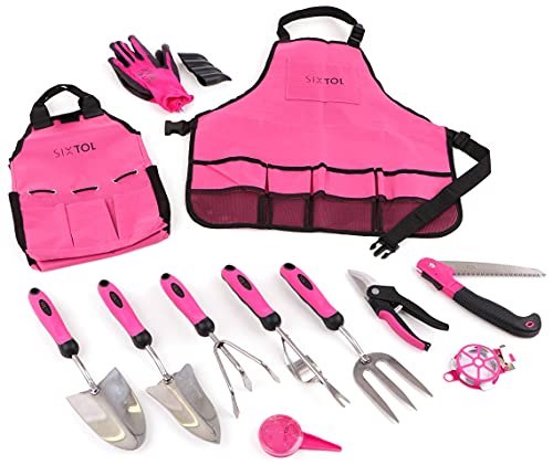 Conjunto de Ferramentas de Jardinagem SIXTOL Garden Pink 12 Sixtol - Conjuntos de ferramentas manuais - conjunto, ferramentas, jardinagem, pintado, rosa