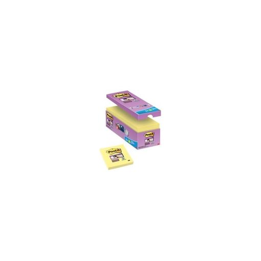 Bloco de Notas Autocolante Post-it Super Sticky 654-P16SSCY-EU Post-It - Notas autoadesivas - autocolantes, super sticky, 90 folhas