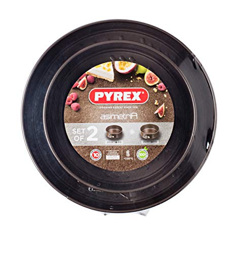 Conjunto de Formas para Bolo PYREX 3.070.032 Pyrex - Formas para bolos e moldes - aço prensado, antiaderente, Ø 20 cm, Ø 26 cm