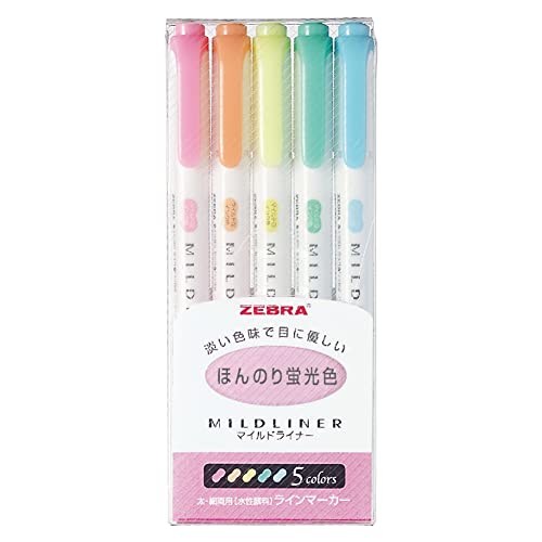 Marcador ZEBRA Mildliner (Multicor - Permanente) Zebra - Marcadores e marcadores de texto - multicor, ponta de fibra, à base de água, permanente