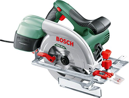 Serra Circular BOSCH PKS 55 A Professional (Com Fio - 3000 rpm - 1200 W) Bosch - Serras circulares manuais - com fio, 3000 rpm, 1200 W
