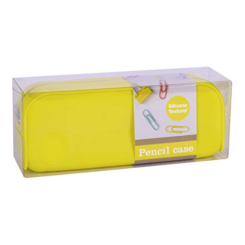 Estojo Portatodo Fluorescente Amarelo e Verde APLI - Estojos para canetas e lápis - silicone, amarelo, verde, resistente à água