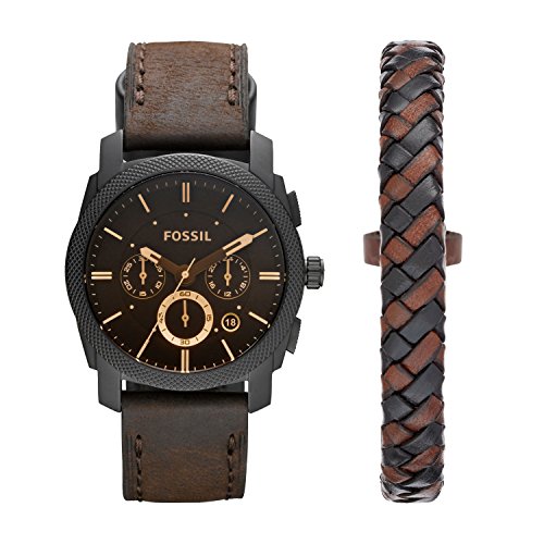 Relógio Masculino FOSSIL FS5251 (Preto) Fossil - Relógios - analógico, preto, couro, cronógrafo