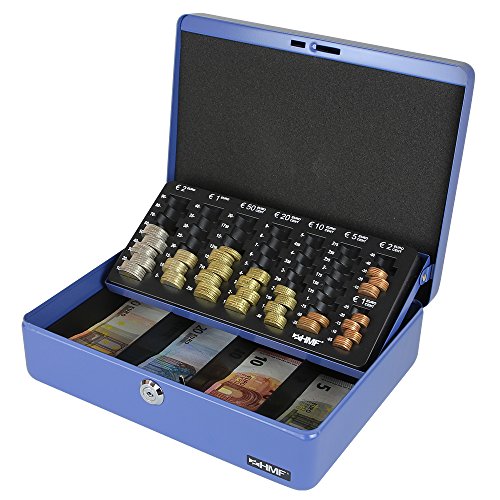 Caixa Registadora HMF 10015-05 | Azul (Armazenamento e limpeza) HMF - Caixas de dinheiro - armazenamento, limpeza, azul
