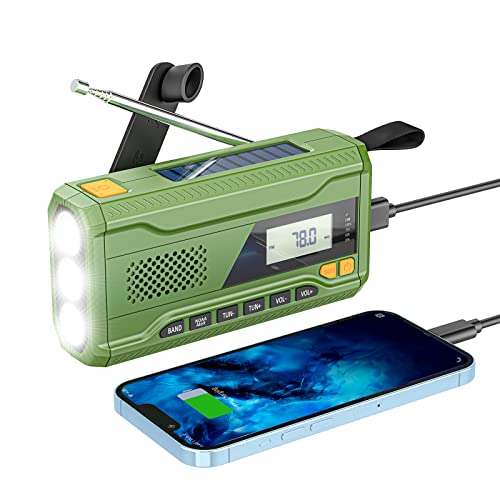 Rádio Portátil Solar com Função Led e Manivela ponoseu - Áudio - rádio portátil, solar, função LED, manivela, frequências FM, frequências MW
