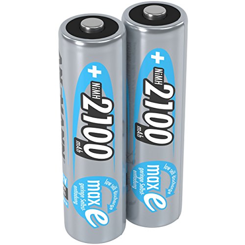 Pilhas Recarregáveis ANSMANN 8002081 (2 unidades) Ansmann - Baterias de uso geral - 2100 mAh, nimh, 12V, aa