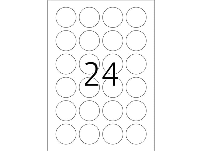 Herma 4476 etiqueta para impressão Branco HERMA - Etiquetas e tags - branco, 2400 peças, a4, border