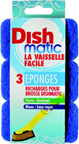 Recambio Esponja Anti Araña DISHmatic Azul (3 Unidades) FLAM'UP - Esponjas e esfregões - anti aranha, azul, recarga, 3 unidades