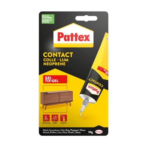 Cola de Contacto GEL 50 gr PATTEX (Pintura) Pattex - Cola e adesivos de hardware - adesivo, multi-superfície, água resistente, bricolagem