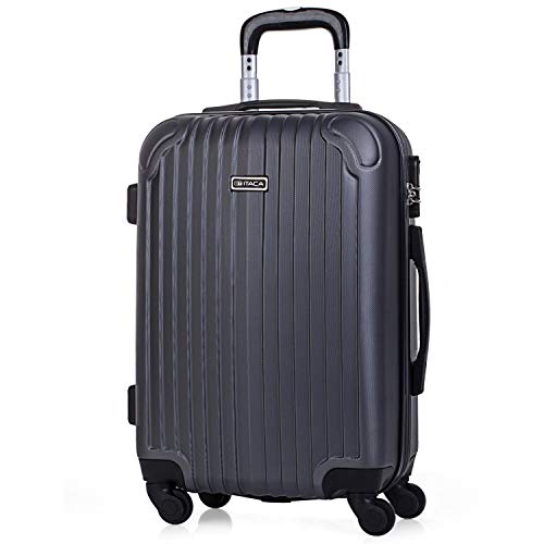 Mala de Viagem ITACA Rígida com 4 Rodas (Cabine - 35 L - Preto) ITACA - Malas - 4 rodas, 3,5 L, preto, rígida