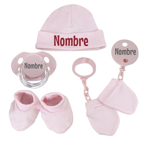 Conjunto de Presente para Bebés PERSONALIZADO Mababyshop - Conjuntos de presente para bebê - personalizado, chupete, pinça, algodão macio