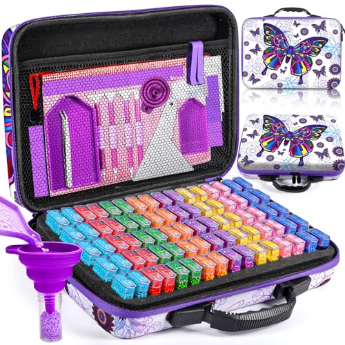 Caixa de Armazenamento de Pintura de Diamante MAISITOO MAISITOO - Estojos para canetas e lápis - armazenamento, pintura, diamante