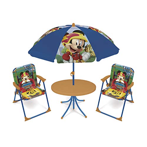 Conjunto de Jardim ARDITEX Mickey (Castanho - Poliéster e Aço) ARDITEX - Conjuntos de móveis de exterior - conjunto, jardim, mickey, castanho, poliéster, aço