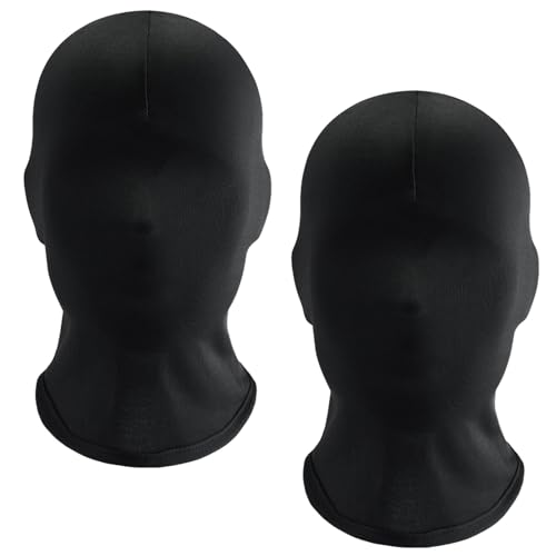 Máscaras Faciais MEMOFYND 2 Unidades (Tamanho Único) MEMOFYND - Brincadeira de faz de conta - tecido de seda, 25 x 32 cm, preto, 2 unidades
