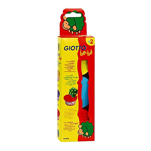 Conjunto de 3 Tintas GIOTTO Be-Bé (Amarelo - Ciano - Vermelho) Giotto - Tinta, tinta de arte e esmalte - amarelo, ciano, vermelho, dermatologicamente testada