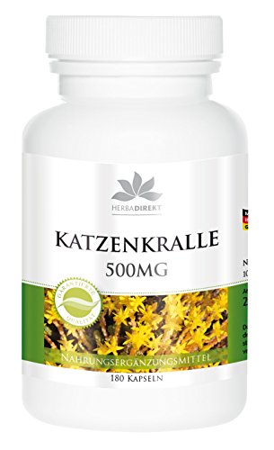 Suplemento Alimentar HIVITAL Unha de Gato (180 Cápsulas) herba direkt - Vitaminas e suplementos - suplemento alimentar, unha de gato, 180 cápsulas