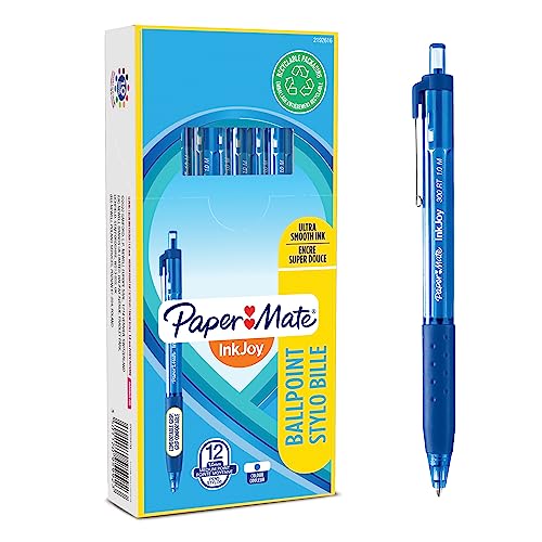 Esferográfica Rollerball PAPERMATE Inkjoy 300 Retrátil Azul Paper Mate - Canetas - ponta retrátil, borracha, tinta azul