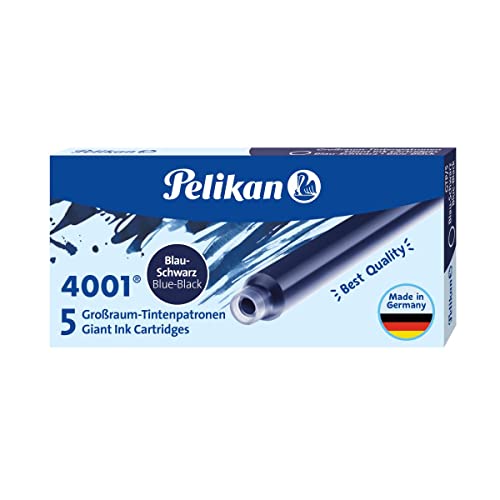 Recargas para Canetas de Tinta Permanente PELIKAN 4001 Azul e Preto Pelikan - Cartuchos de toner e jato de tinta - recarga, caneta de tinta permanente, pelikan 4001, azul, preto