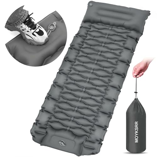 Colchão Insuflável MOYKSRR (Cinzento - 160 x 80 cm) MOYKSRR - Colchões de dormir - nylon, TPU, resistente, fácil limpar