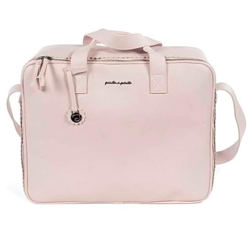 Mala de Maternidade PASITO A PASITO Biscuit Rosa Pasito a Pasito - Bolsas, carteiras e estojos - polipiel, alças curtas, lavável à mão, livre de corantes